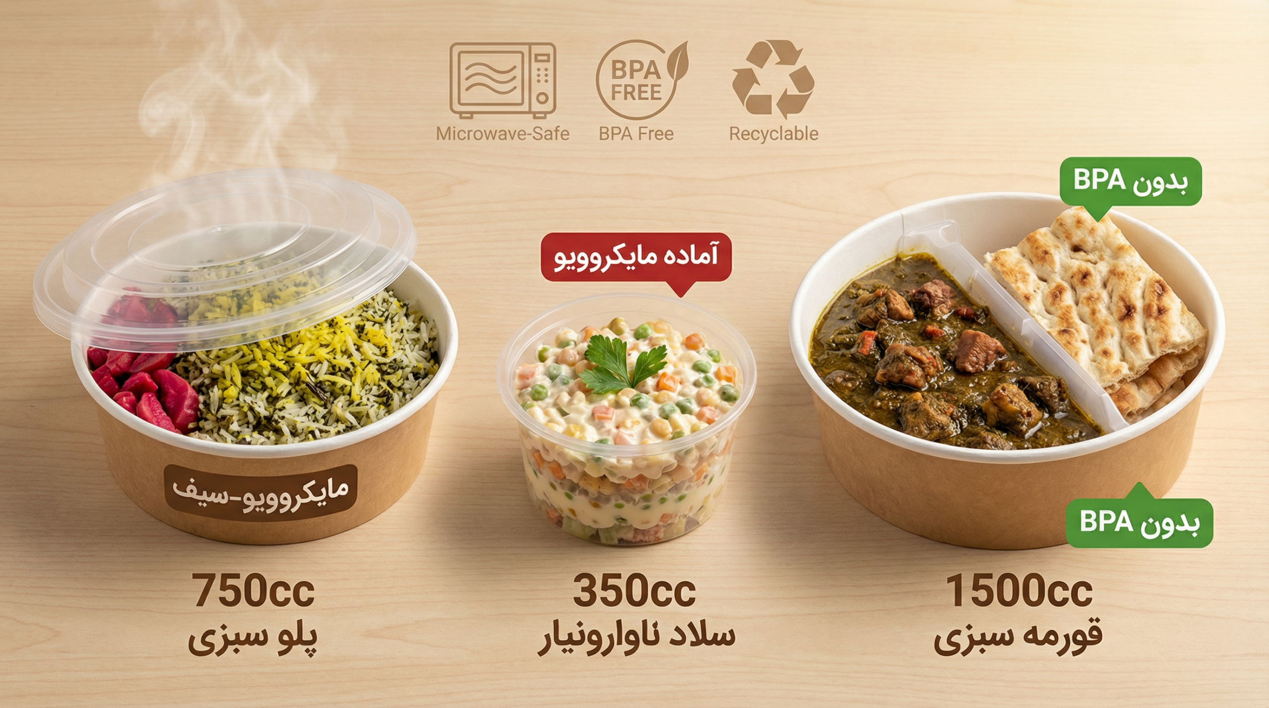 ایده‌های خلاقانه با ظروف ماکروویوی یکبار مصرف