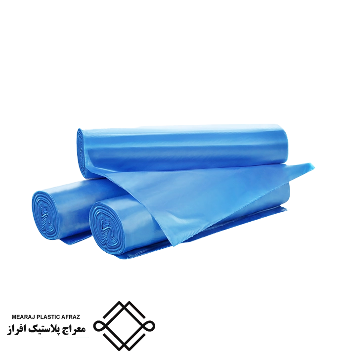 کيسه زباله رولي آبي( تيتي گل) 85*65
