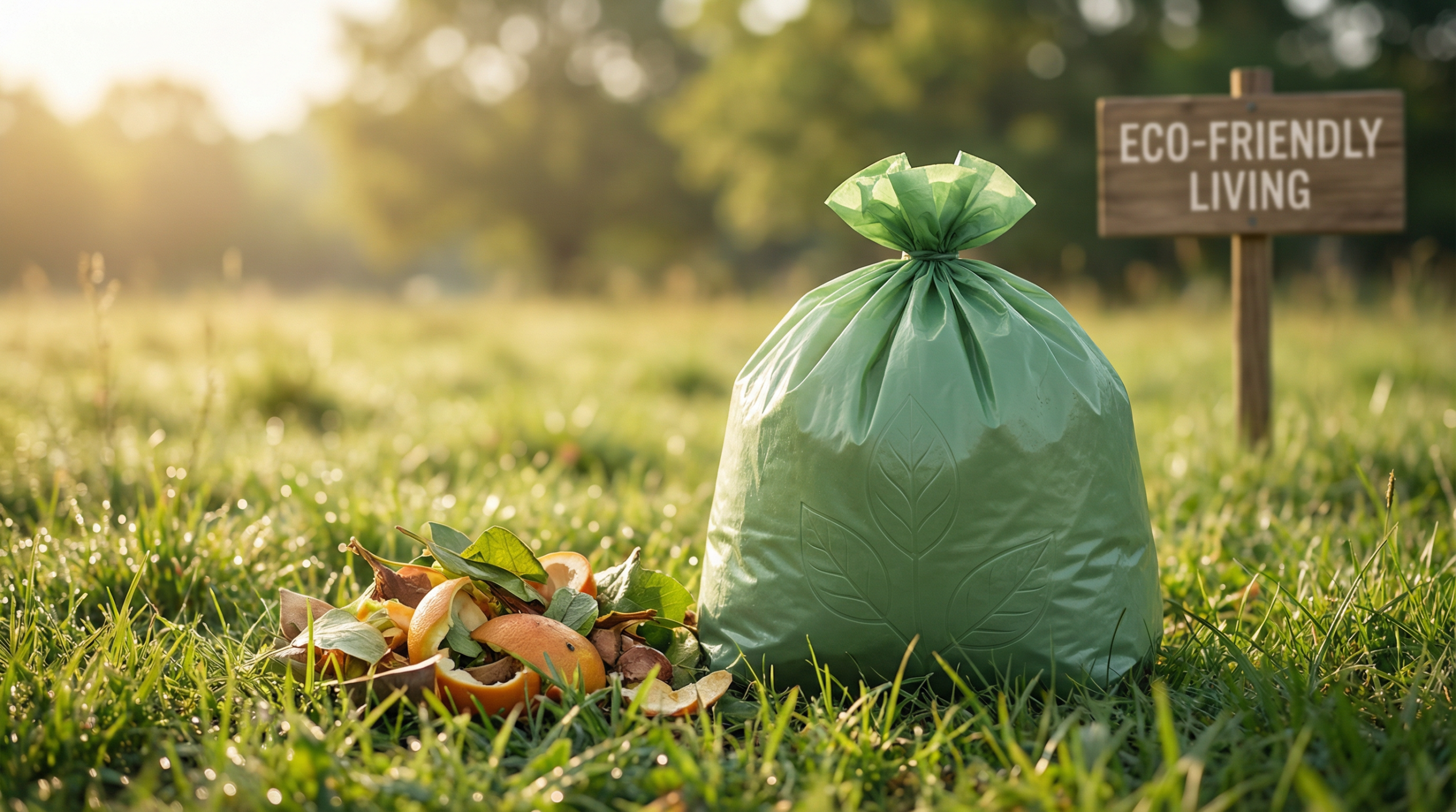 کیسه زباله زیستسازگار سبز